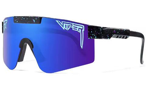 Lunettes de soleil Viper Bleu et Noir pour toutes vos soirées et journée en plein air